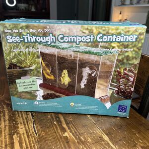 Educational Insights See-Through Compost Container Homeschool Science New